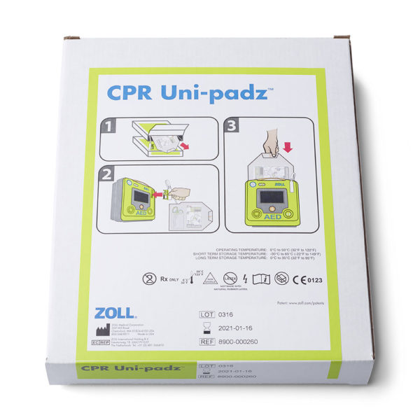 ZOLL® CPR Uni-padz™ Universal Electrodes Front View