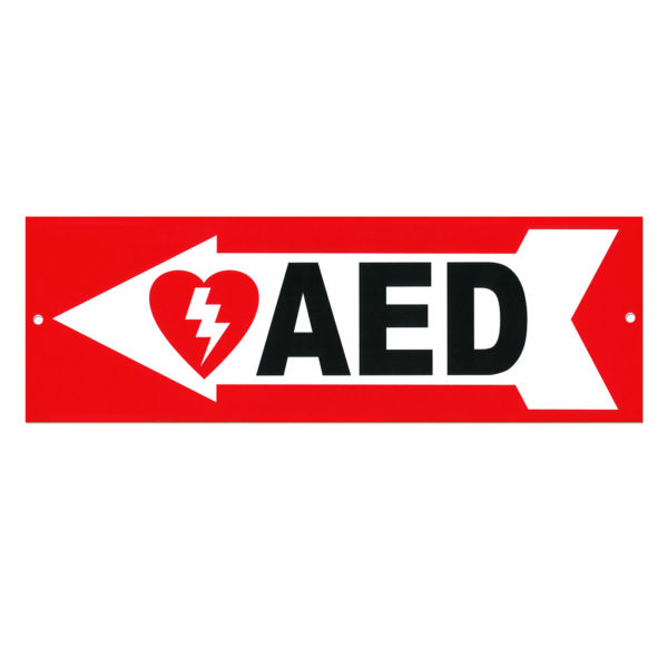 Defibtech AED Left Arrow Sign
