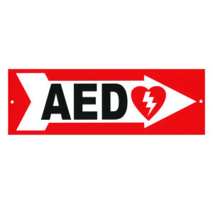 Defibtech AED Right Arrow Sign